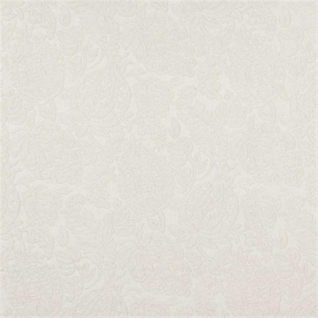 Designer Fabrics 54 in. Wide Ivory White- Floral Jacquard Woven Upholstery Grade Fabric E555